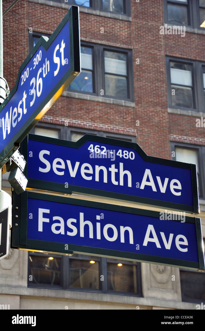 Fashion avenue street sign 48 Fashion avenue street sign 74