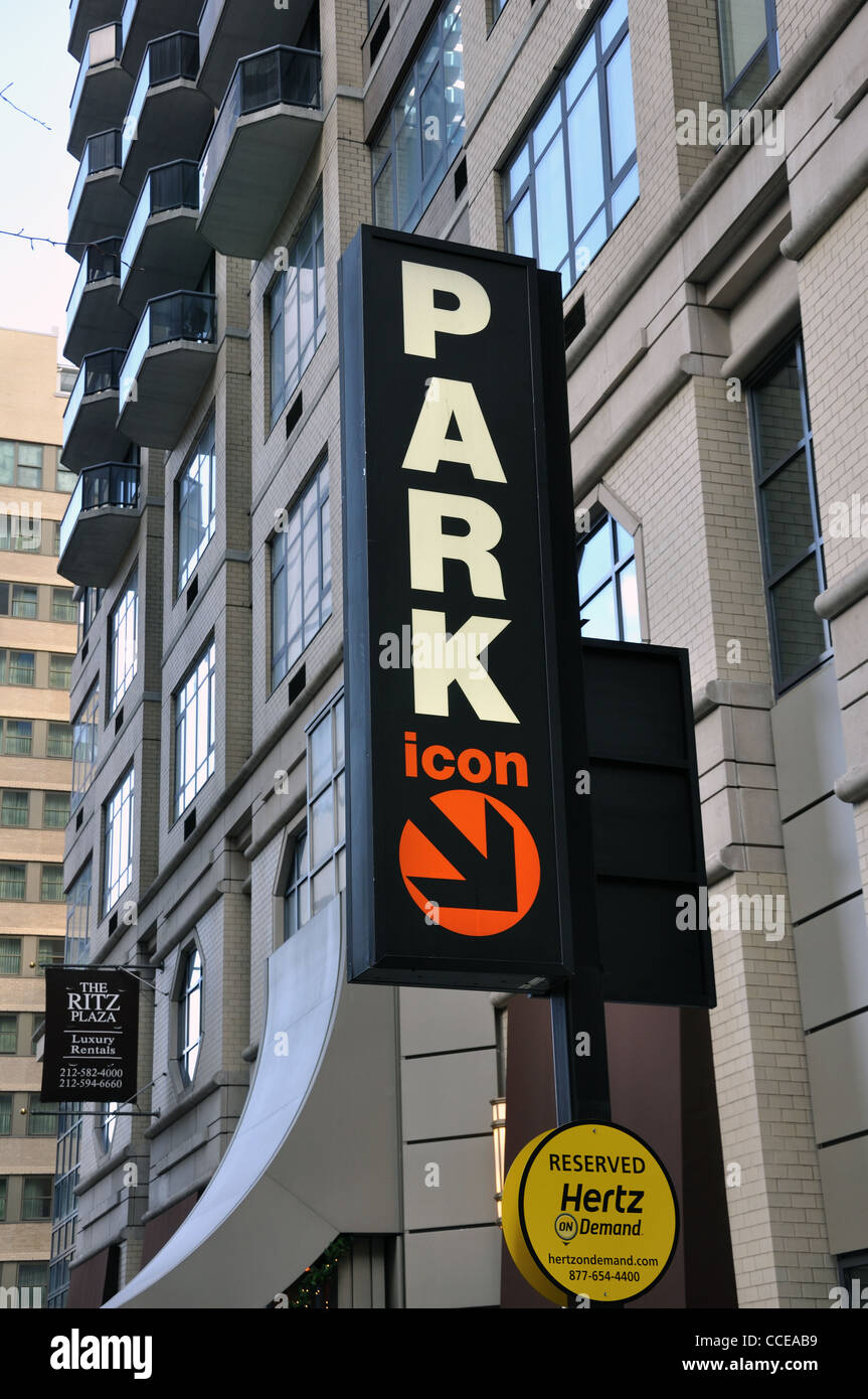 Parking sign, New York, USA Stock Photo Alamy