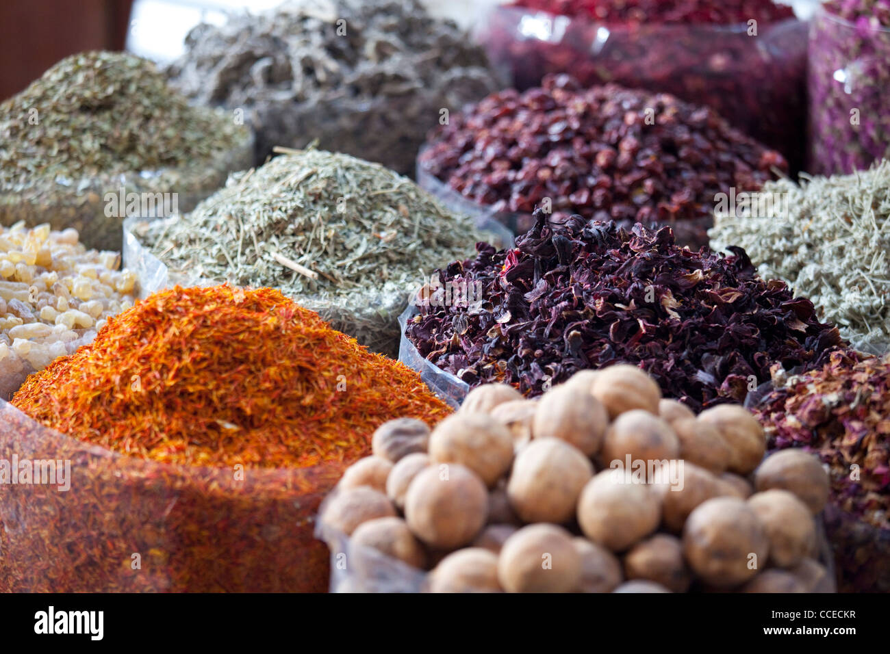 Spice bazaar, Dubai Stock Photo