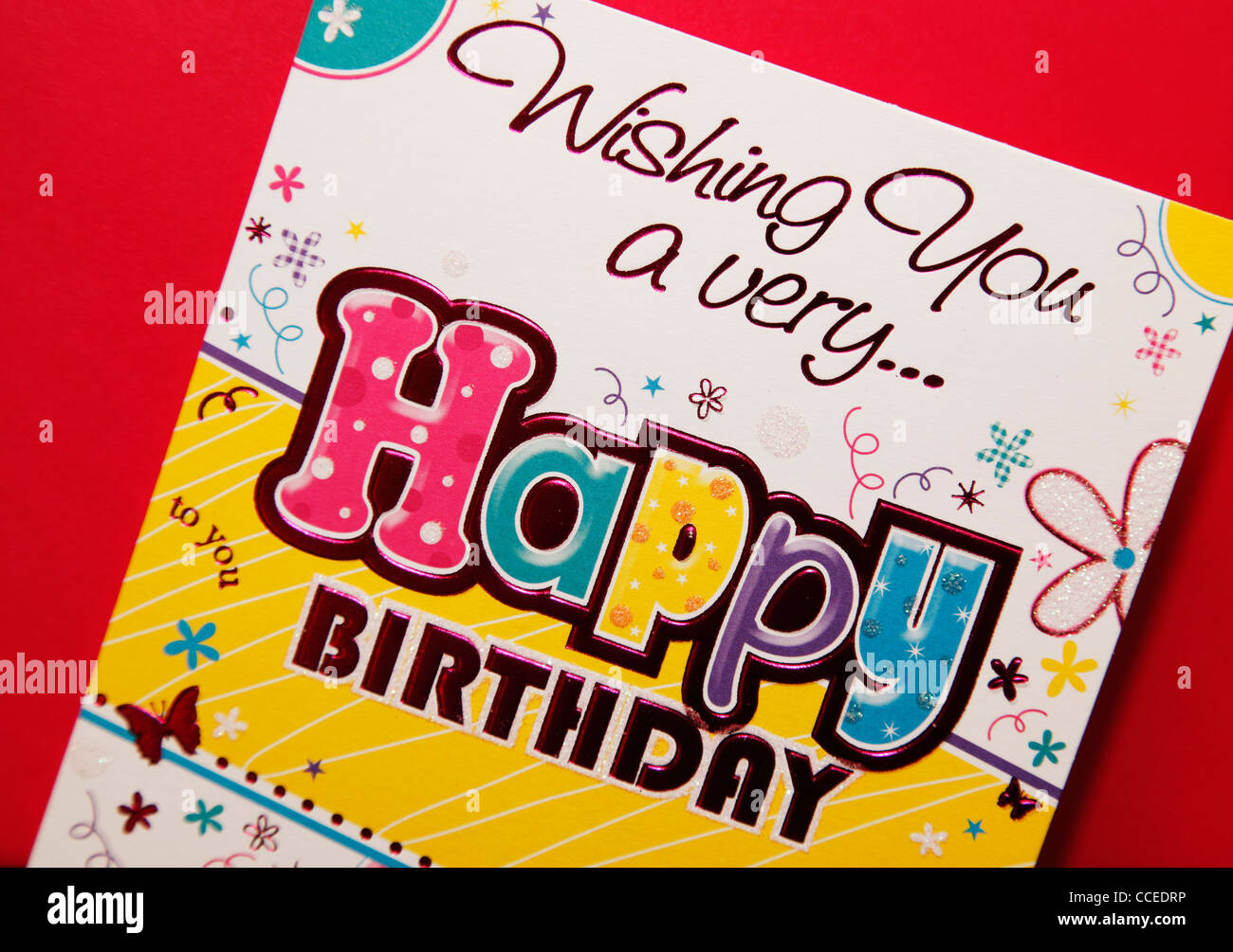 A Clintons birthday card Stock Photo Alamy