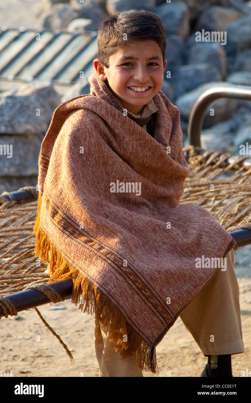 Young boy in Punjab Province, Pakistan Stock Photo