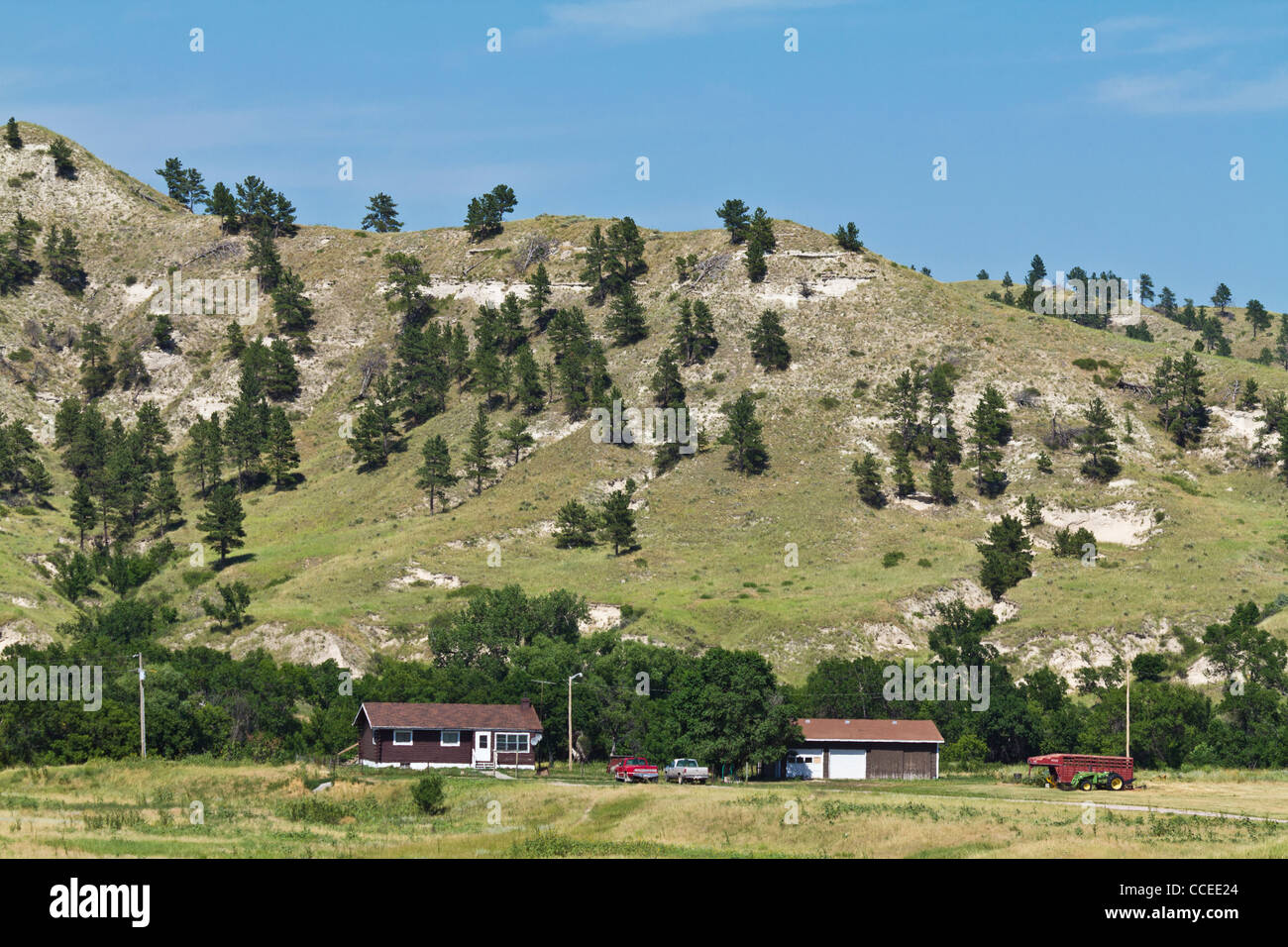The Pine Ridge prairie Native American Reservation Lakota Oglala Sioux