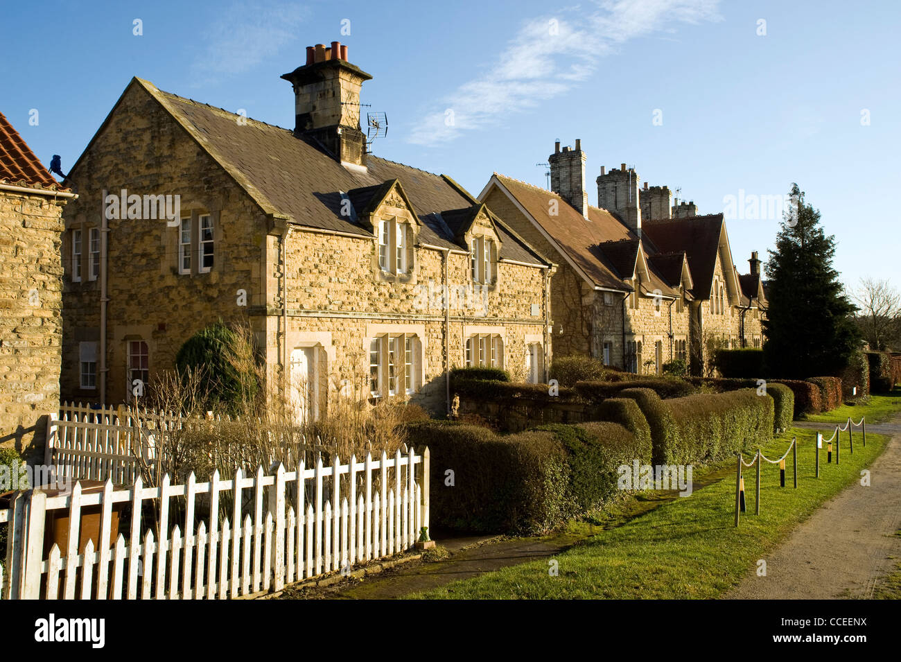Small hamlet of Coneysthorpe, part of the Castle Howard estate. Jan