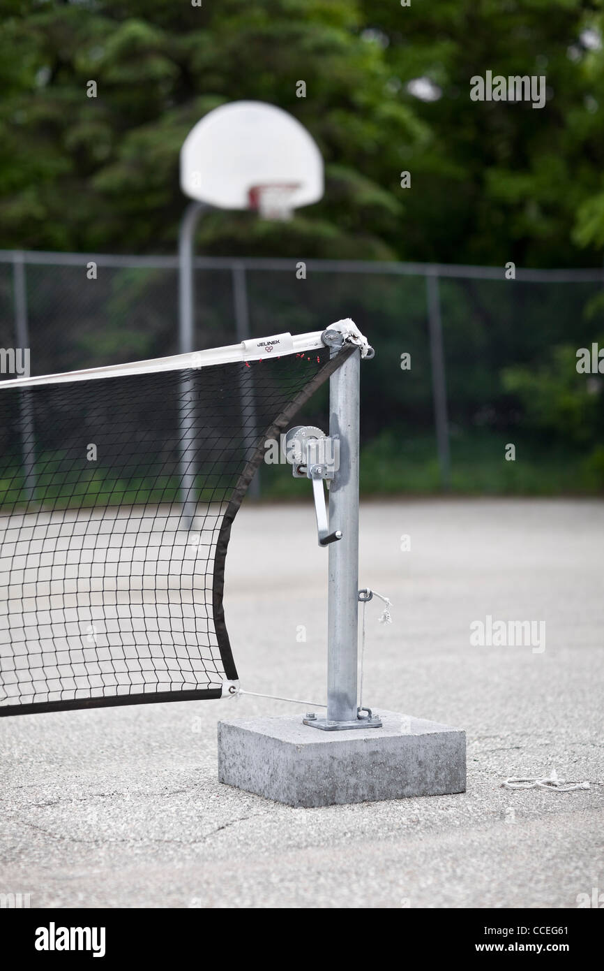 Empty Playground, Winnipeg, Manitoba, Canada Stock Photo