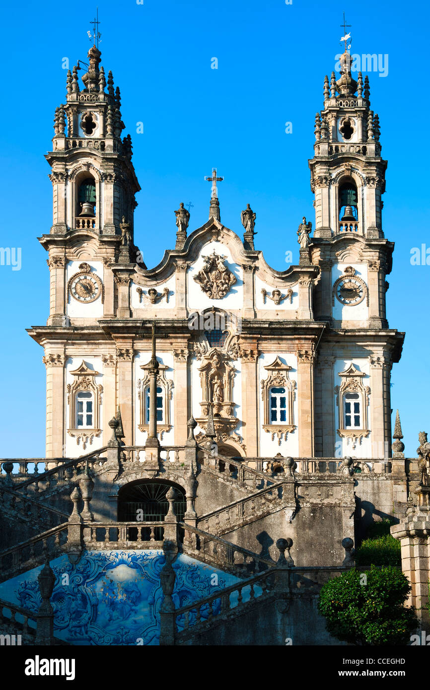 Nossa Senhora dos Remedios Church, Lamego, Tras-Os-Montes, Portugal Stock Photo