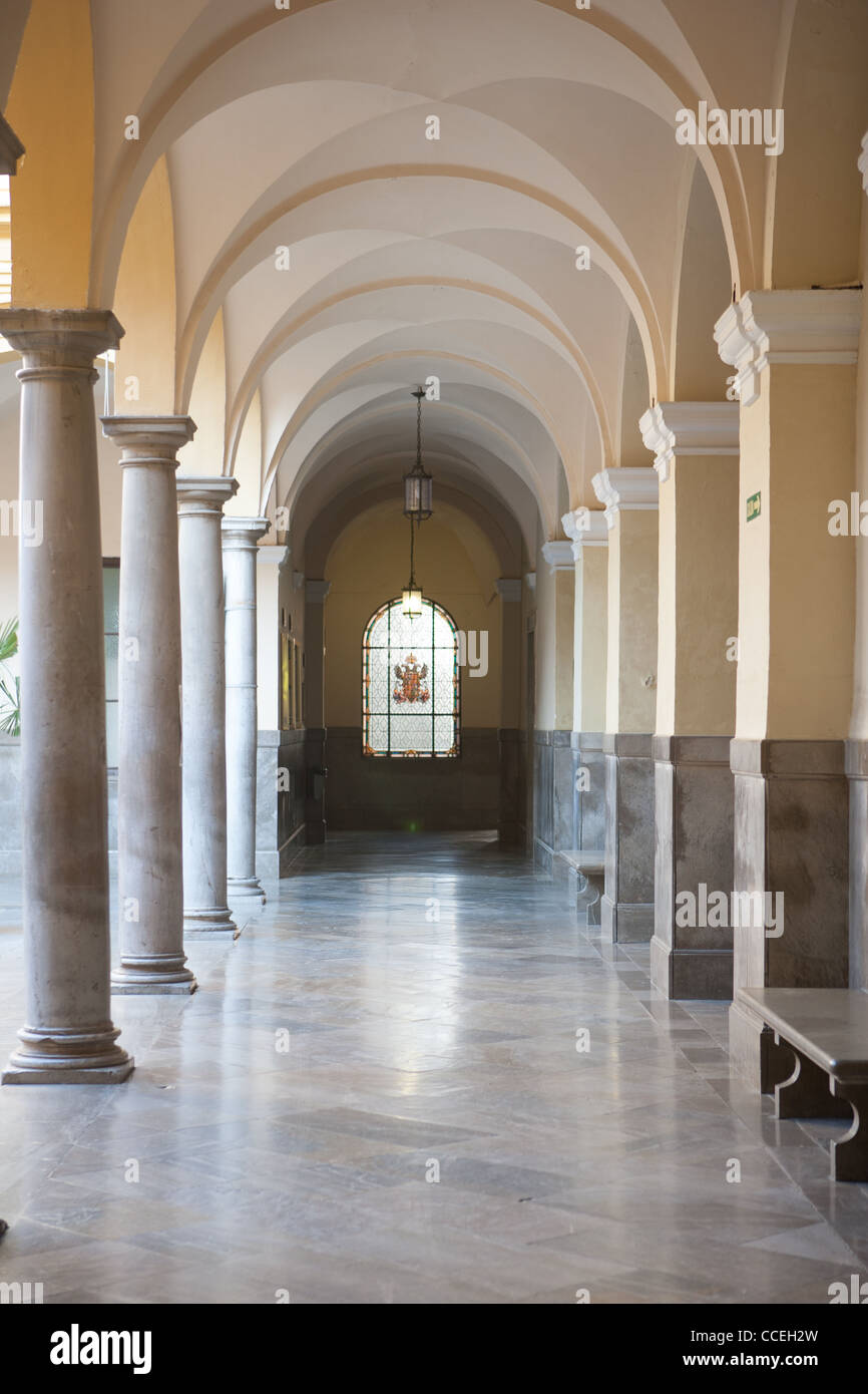 Marble hallway, law school, Granada, Spain Stock Photo Alamy
