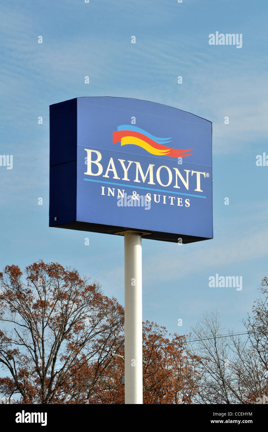 Baymont Inn and Suites sign in Tyler Texas on January 21, 2012 Stock Photo