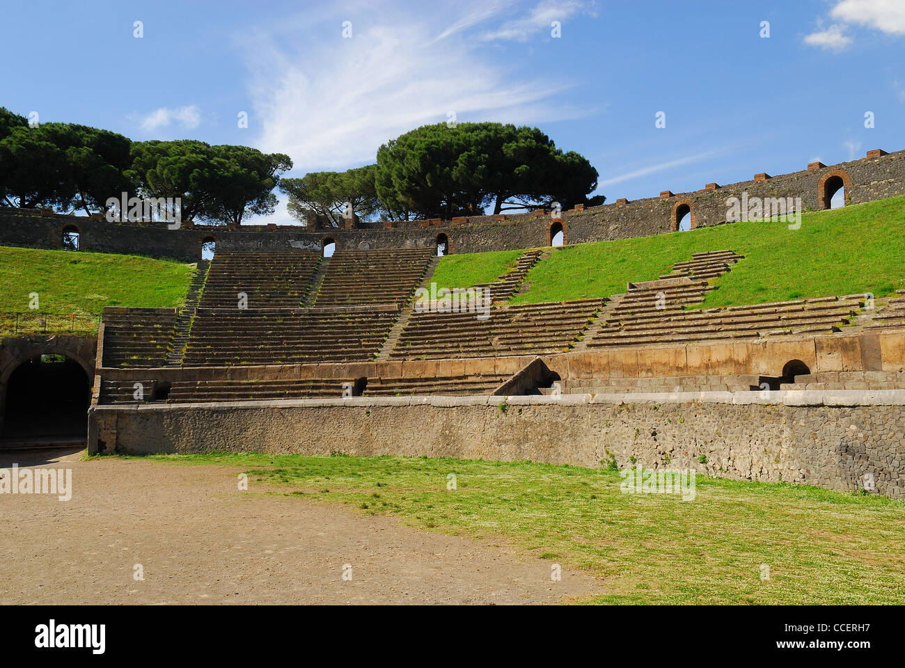 Pompeii, amphitheatre. Stock Photo
