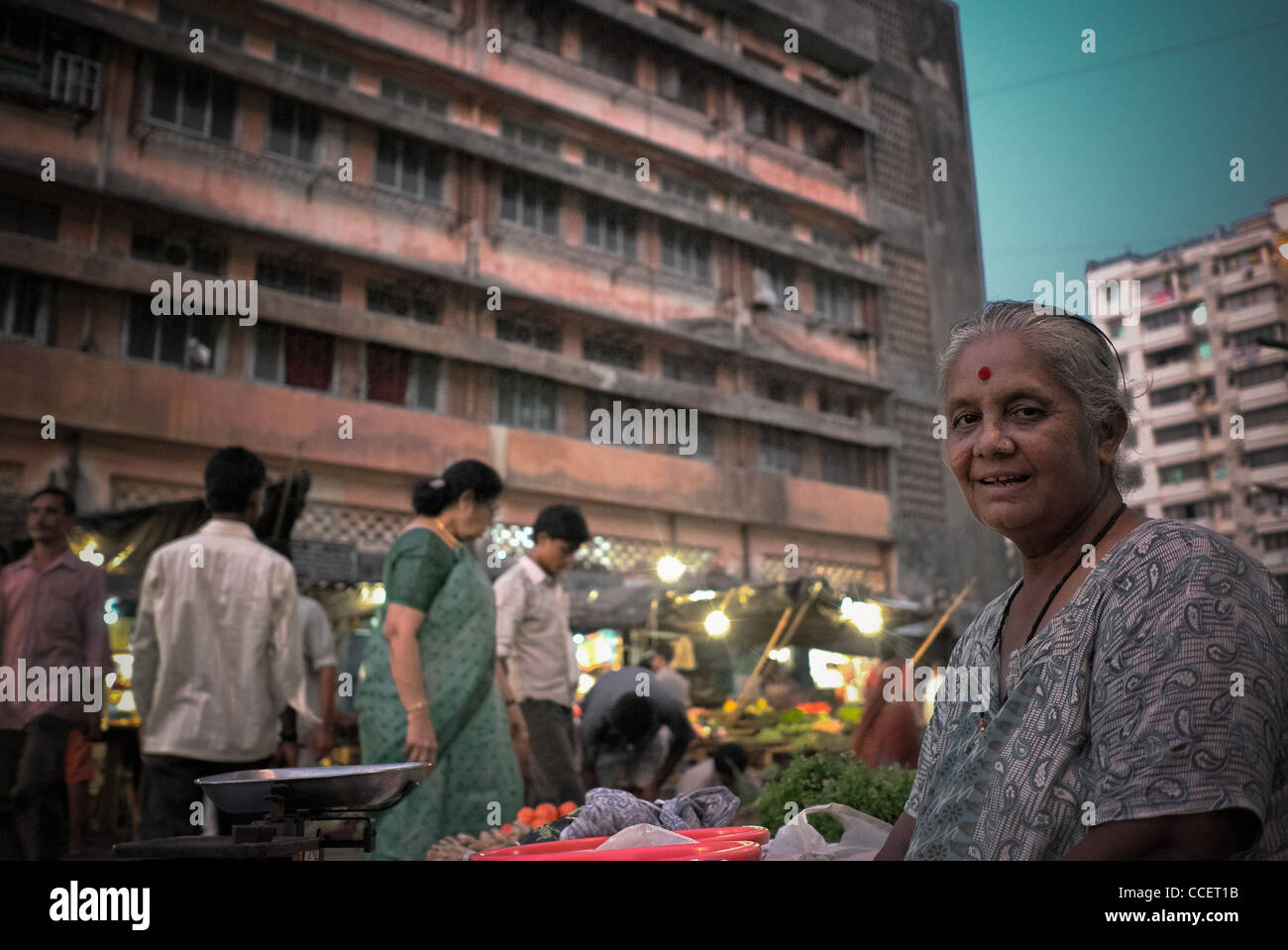 Bombay, A market on the island of Colaba Stock Photo Alamy