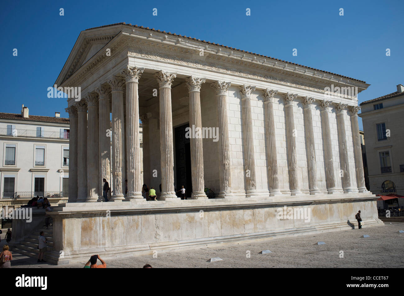 Maison Carrée, Nimes, Provence, France. Stock Photo