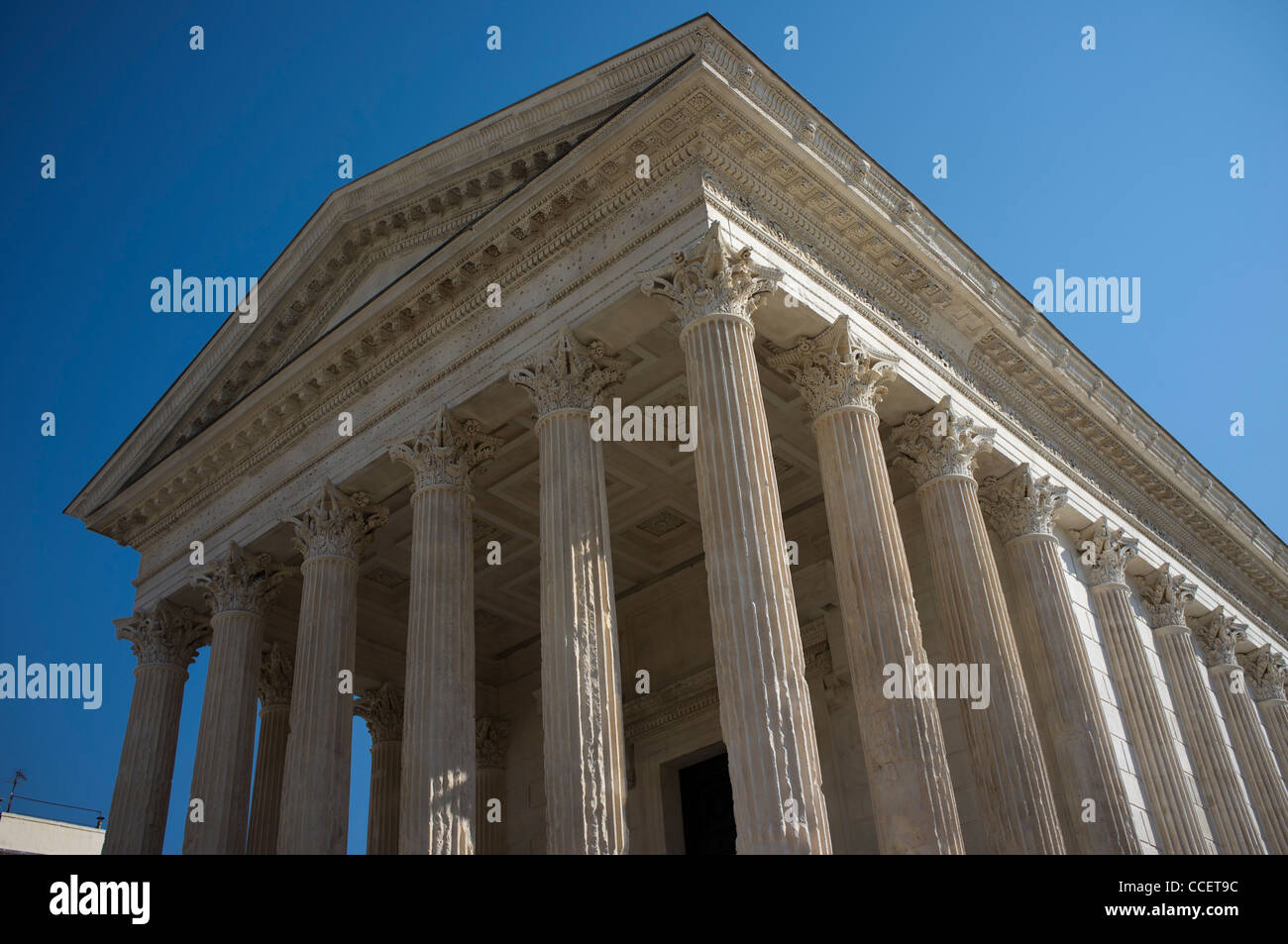 Maison Carrée, Nimes, Provence, France. Stock Photo