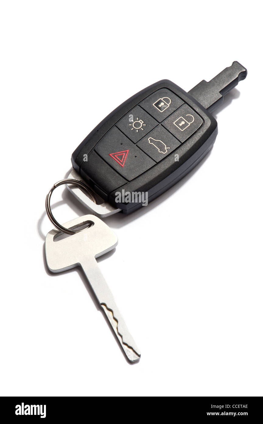 A car key with a remote key fob Stock Photo Alamy