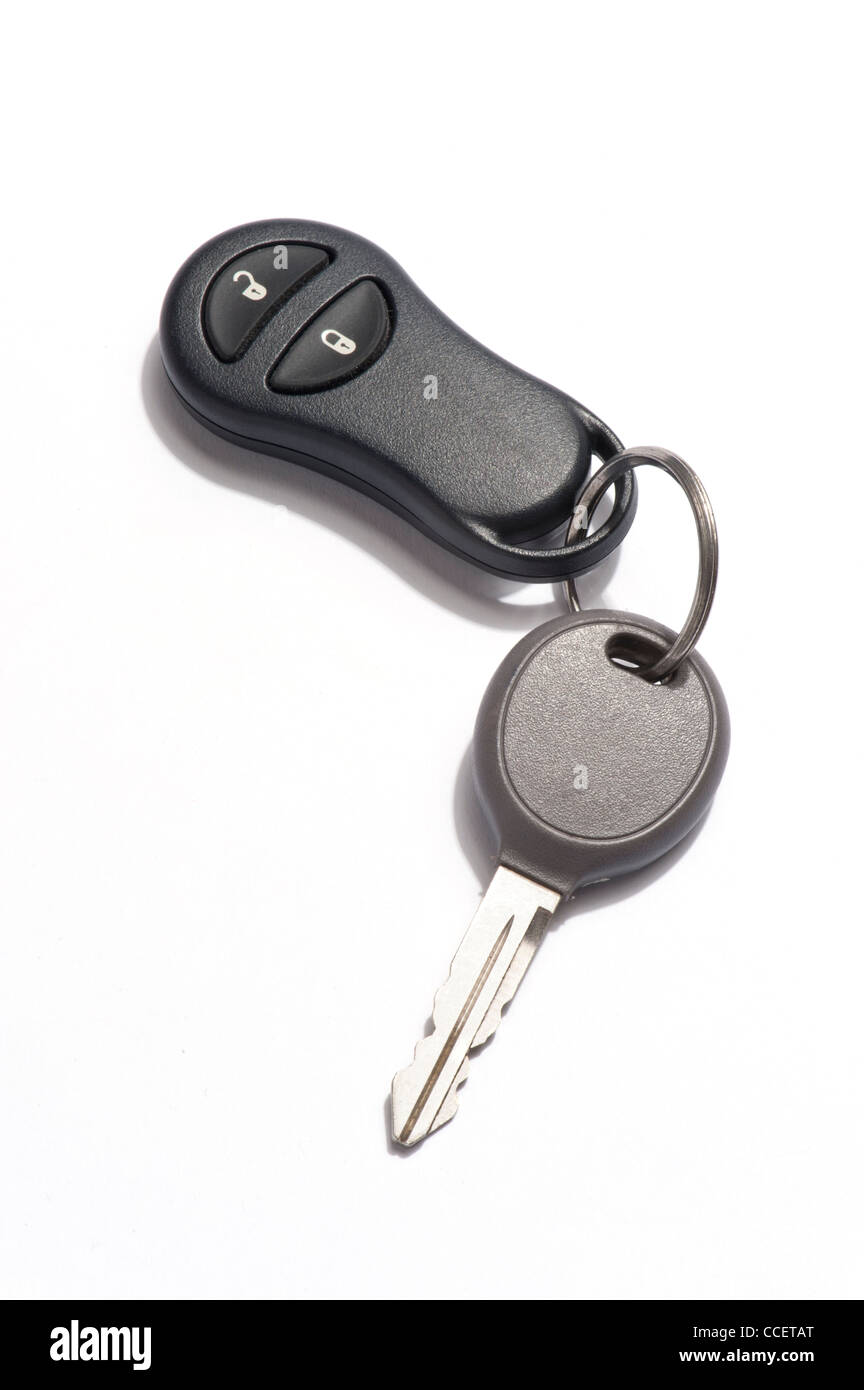 A car key with a remote key fob Stock Photo Alamy