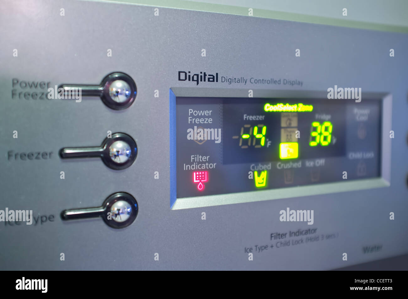 Modern refrigerator digital display hires stock photography and images Alamy