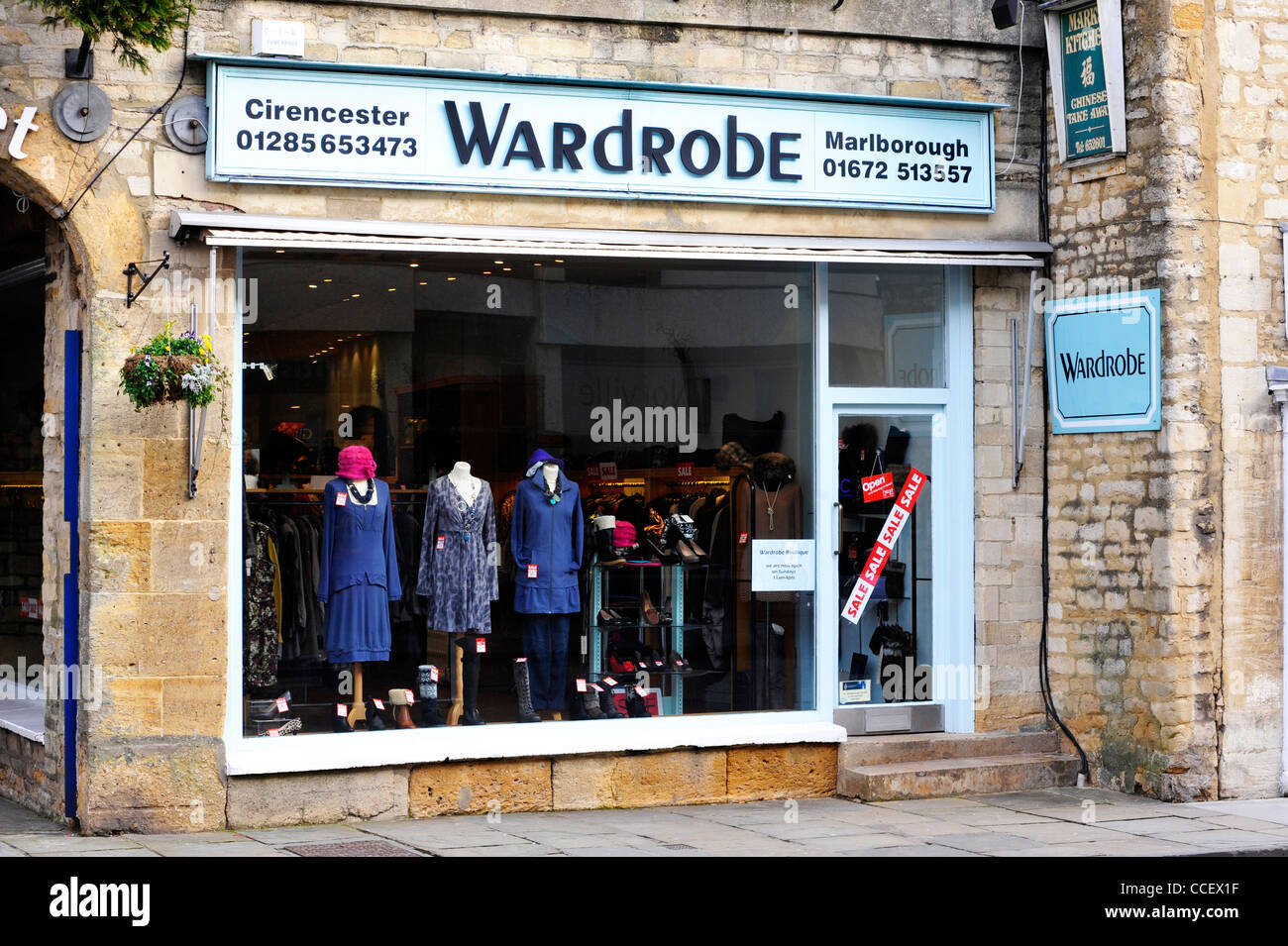 The Wardrobe shop in Cirencester, UK Stock Photo Alamy