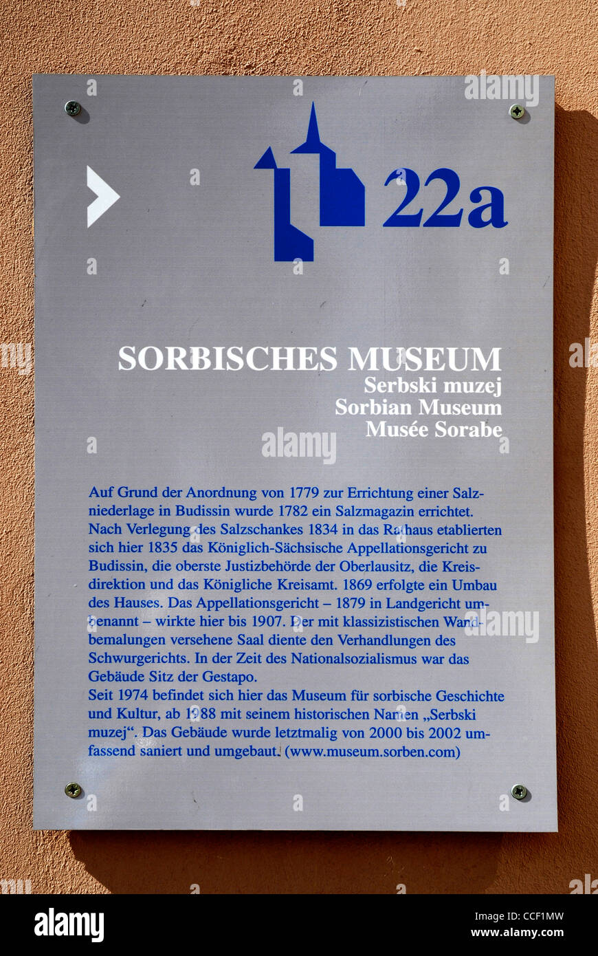 Sorbian museum Serbski Muzej on the Ortenburg in Bautzen. Stock Photo