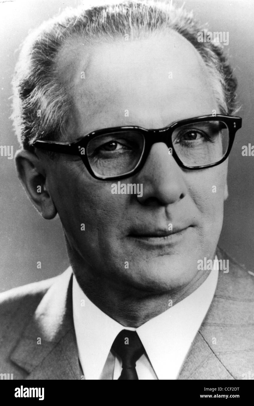 Erich Honecker * 25.08.1912 - 29.05.1994: Secretary General the SED and Chairman of the Council of state of the GDR 1971 - 1989. Stock Photo