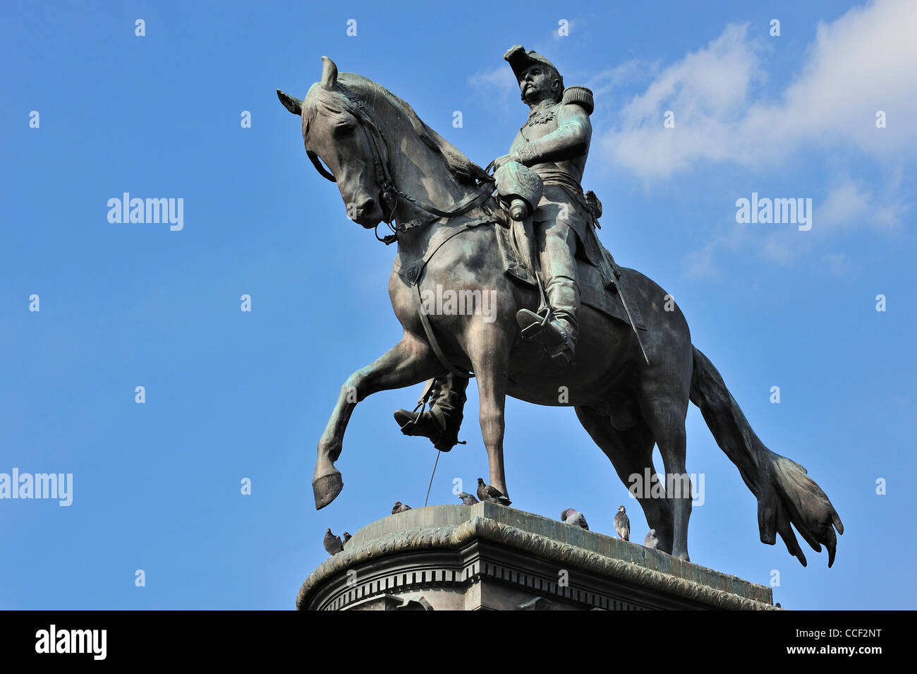 Equestrian statue of the French general Faidherbe, Lille, France Stock Photo
