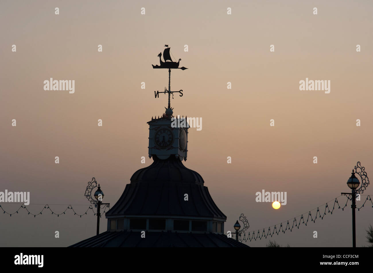Viking ship weathervane Broadstairs. Isle of Kent. England