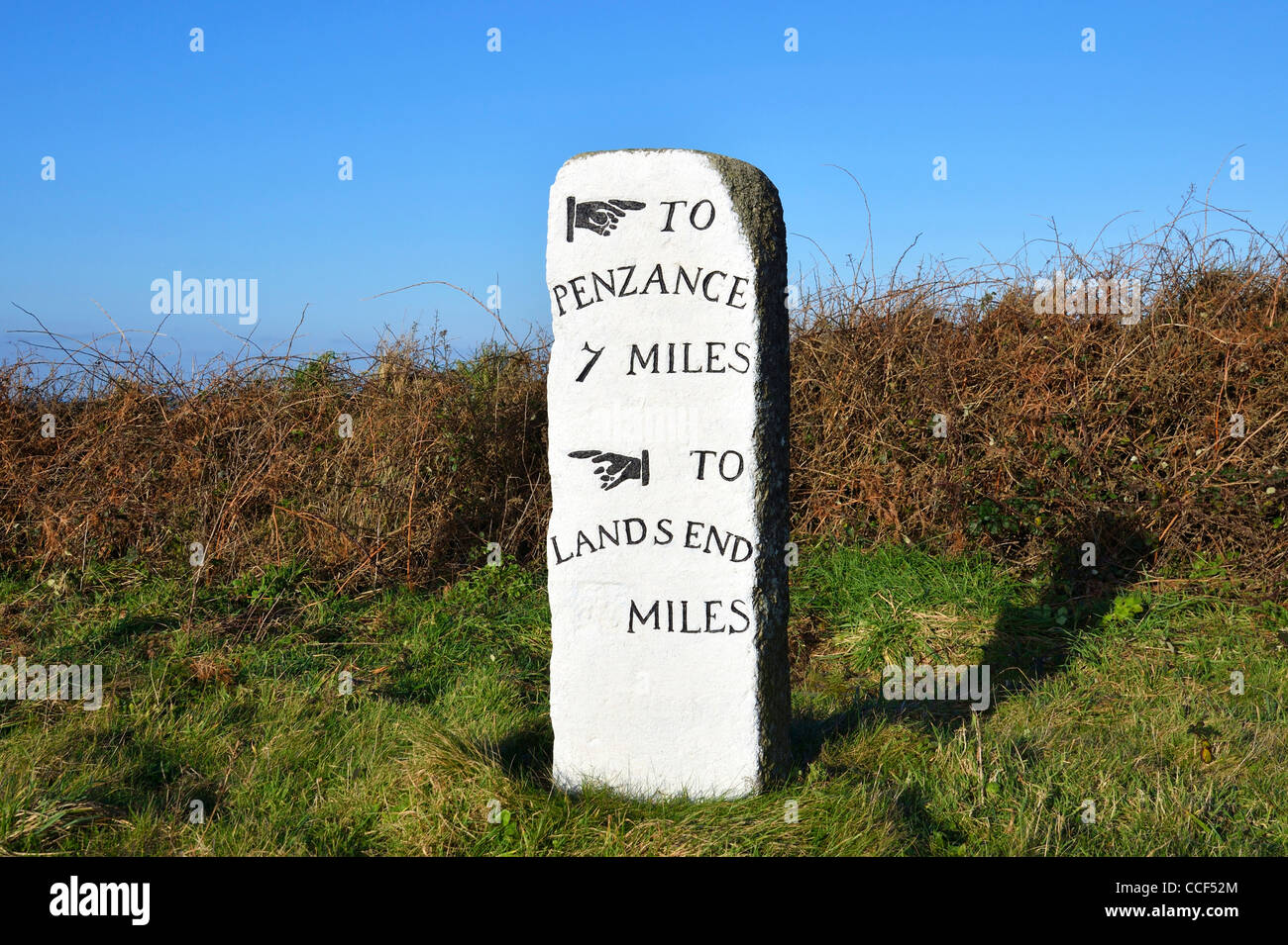 Roadside milestone distance marker hires stock photography and images