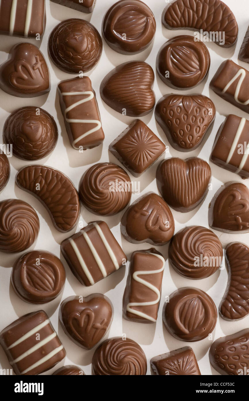 Cadbury Milk Tray Chocolates Stock Photo Alamy