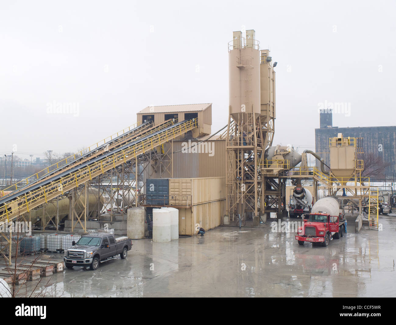 cement supplier in Red Hook Brooklyn NY Stock Photo