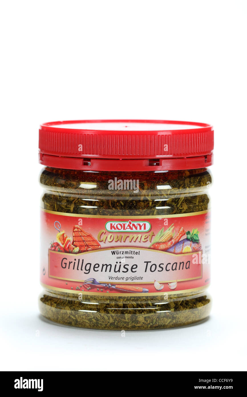 Grillgemuse Toscana kotanyi Wurzmittel condimento spices Stock Photo