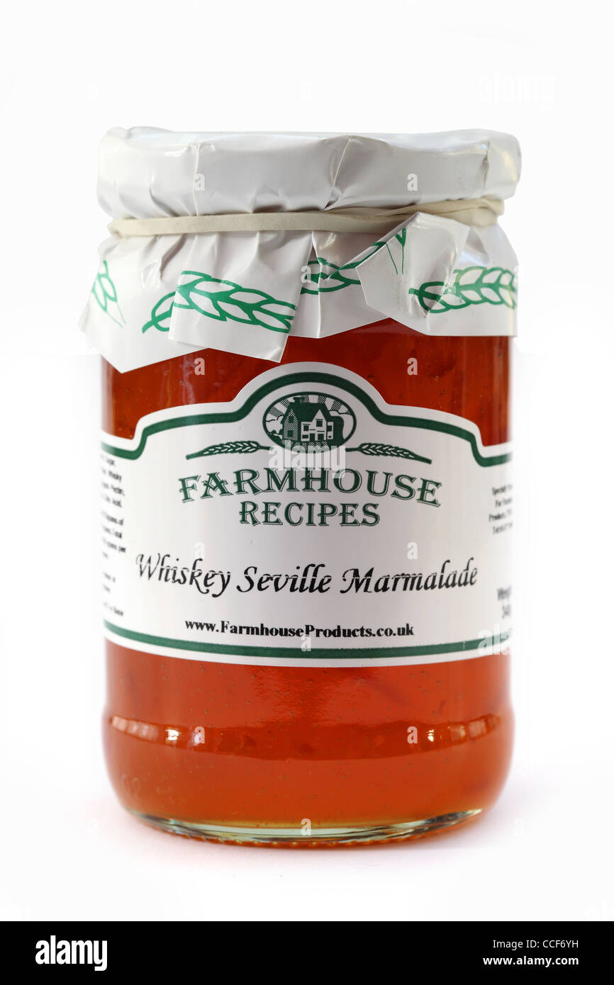 farmhouse recipes whiskey seville marmalade Stock Photo