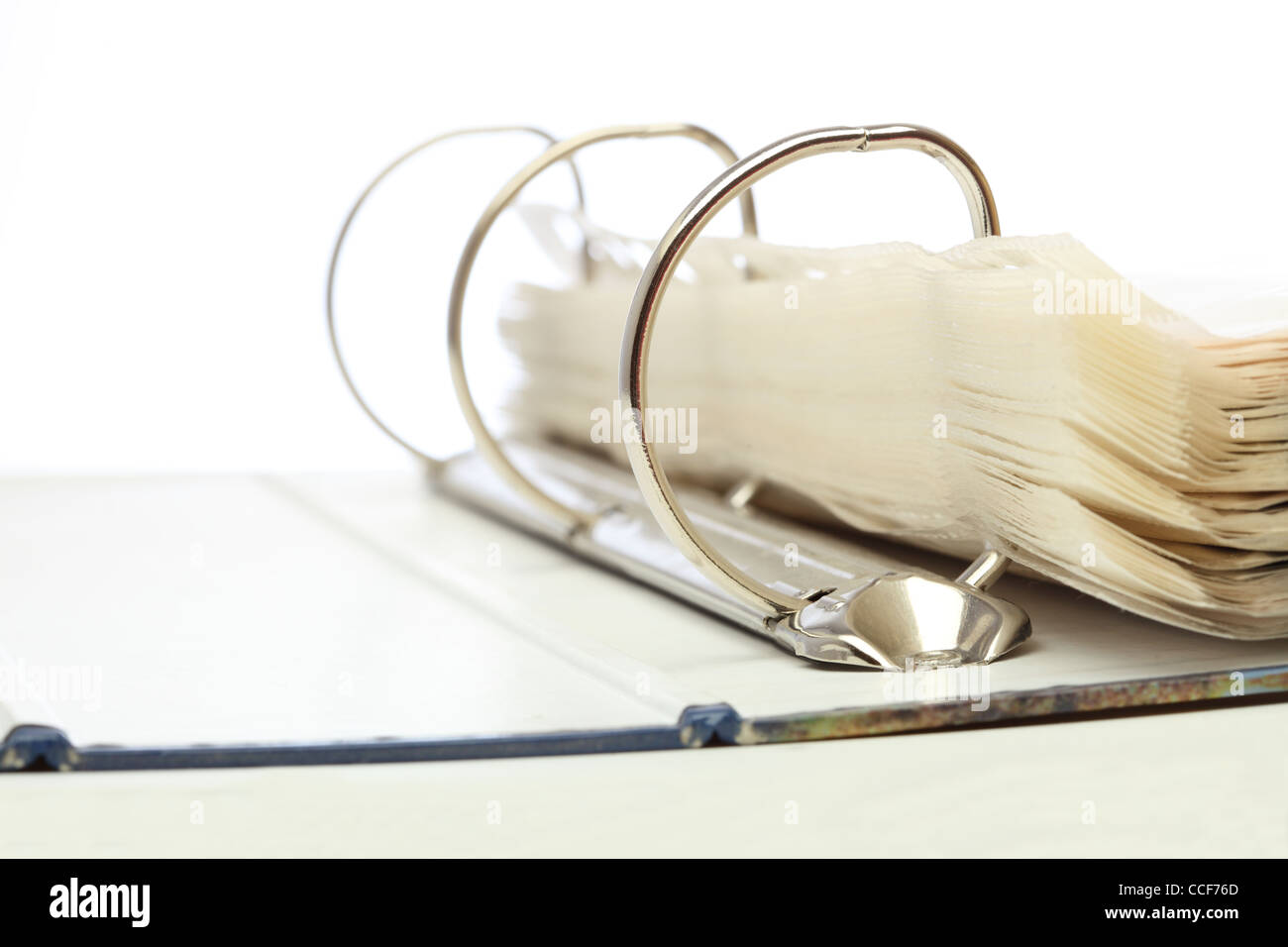 open file folder on white background Stock Photo - Alamy