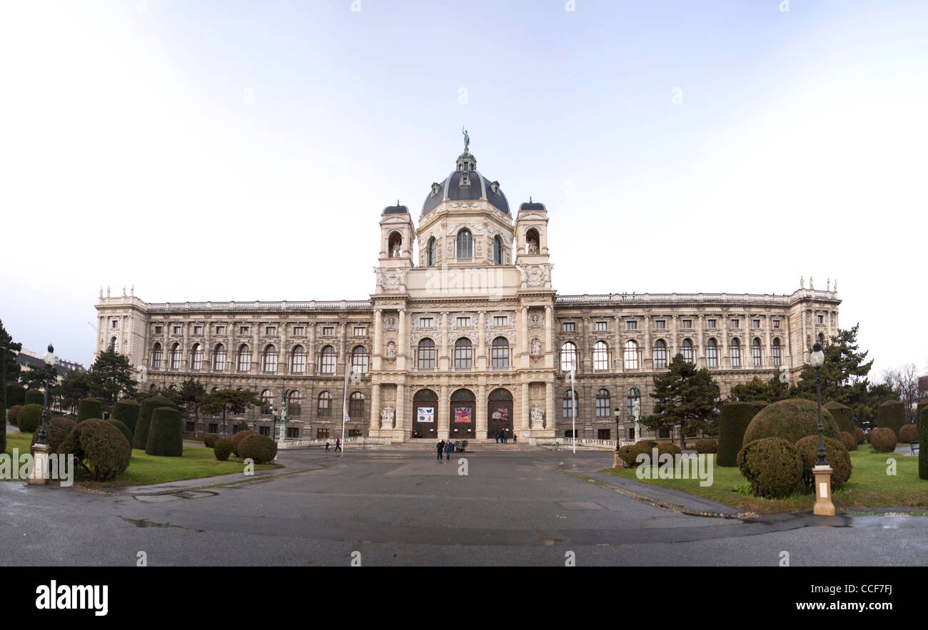 Panorama of Natural History Museum, Vienna Stock Photo