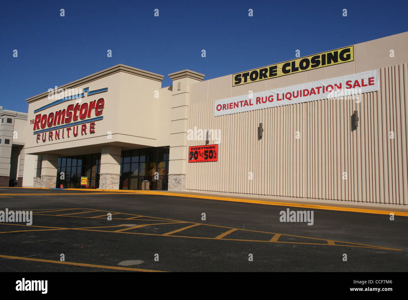 The Roomstore Furniture Store Closing Sale - Tyler, TX - January 2012 Stock Photo