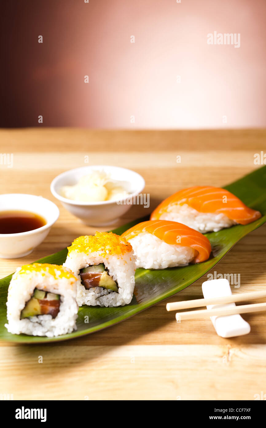 Sushi.Traditional Japanese food Stock Photo - Alamy