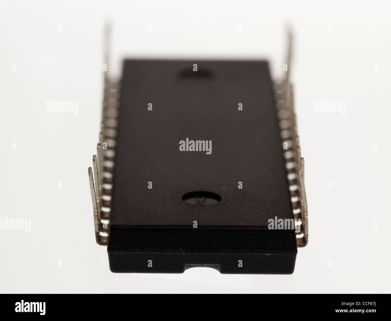 Integrated circuits isolated on white background Stock Photo - Alamy