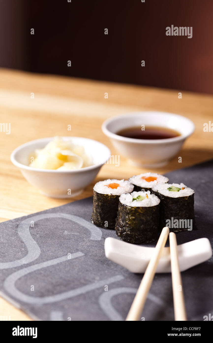 Sushi.Traditional Japanese food Stock Photo - Alamy