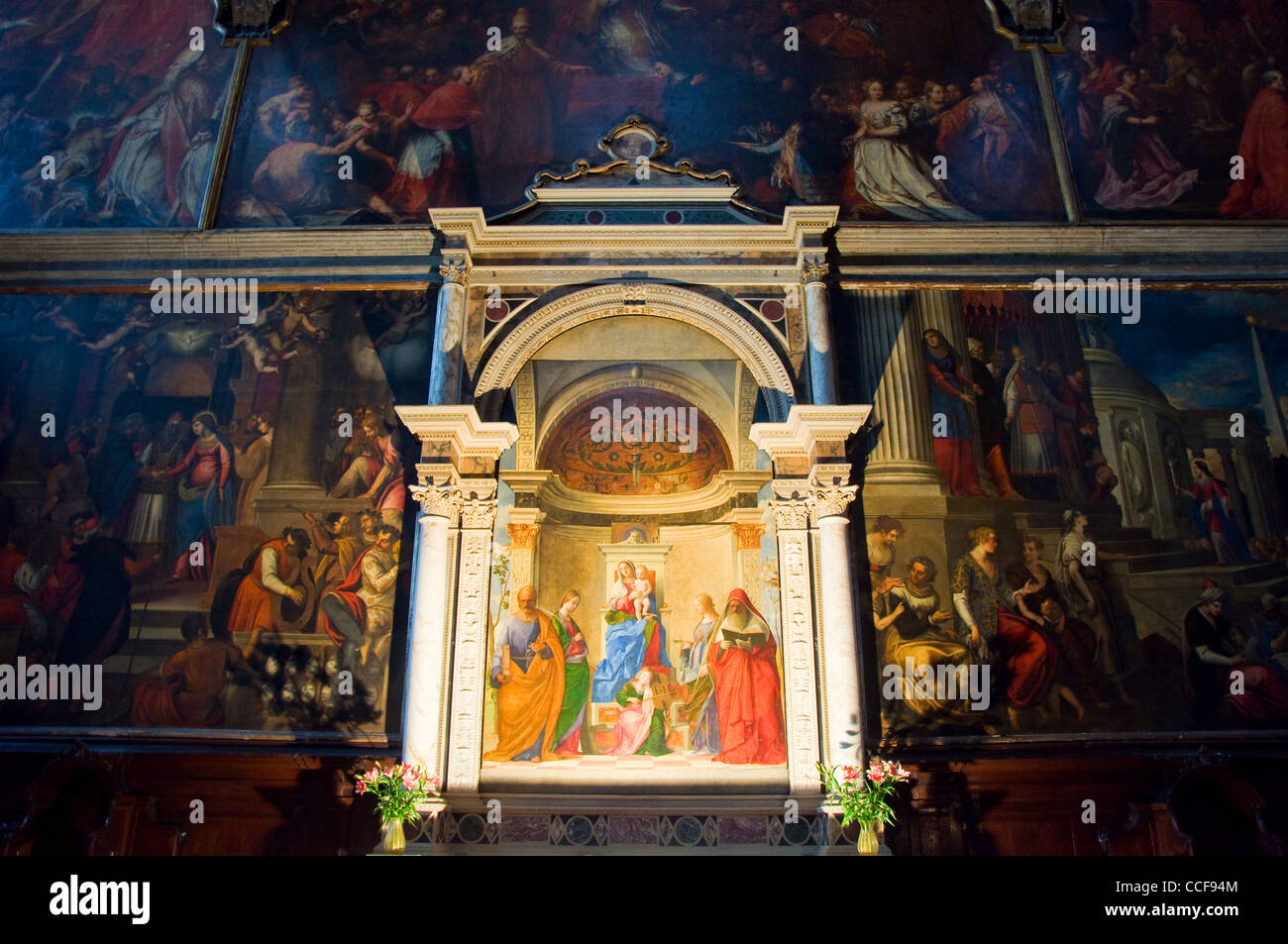 San Zaccaria Altarpiece By Giovanni Bellini San Zaccaria Church Venice Italy Stock Photo Alamy