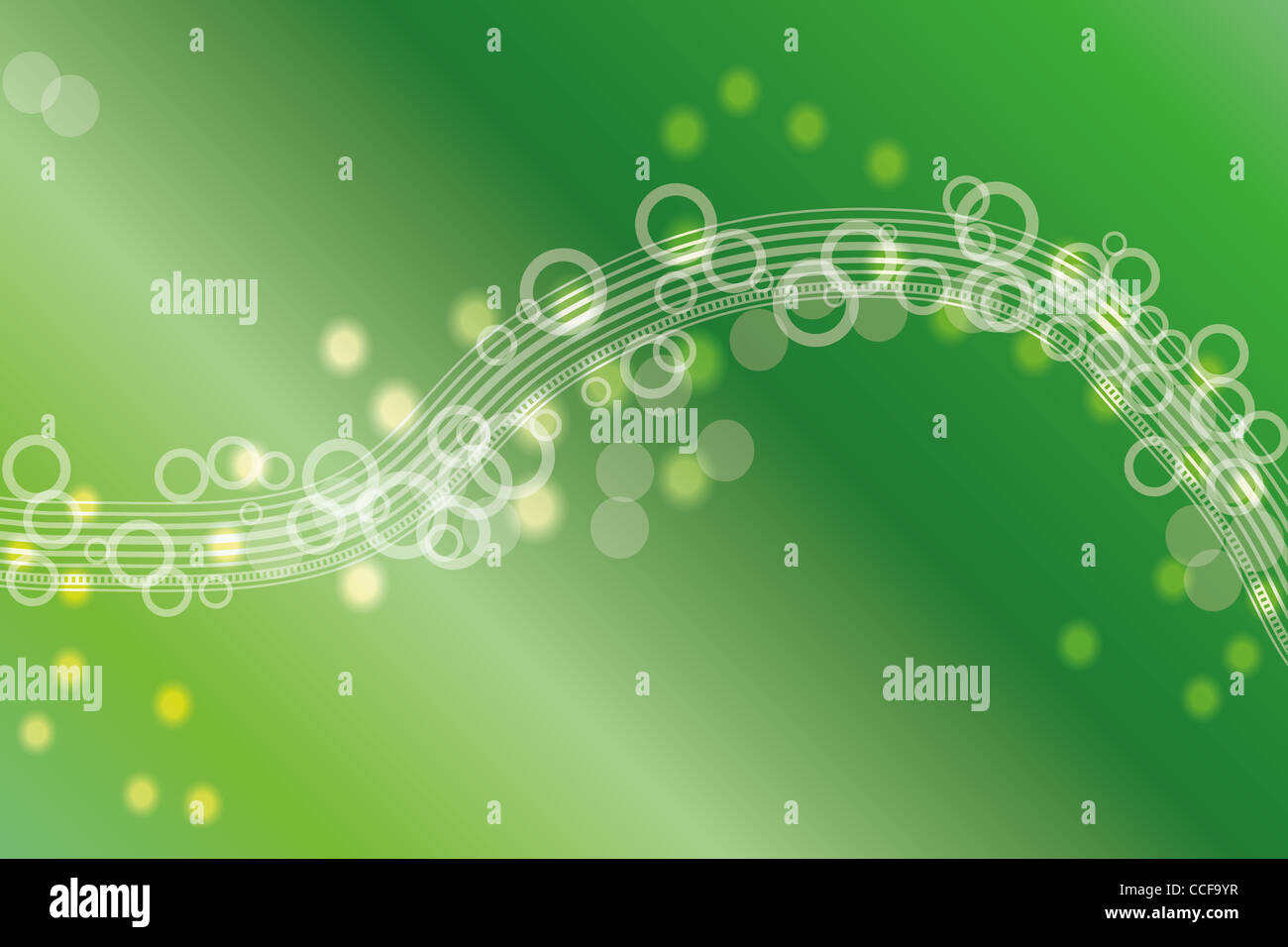 Abstract background with circles and green gradients Stock Photo - Alamy