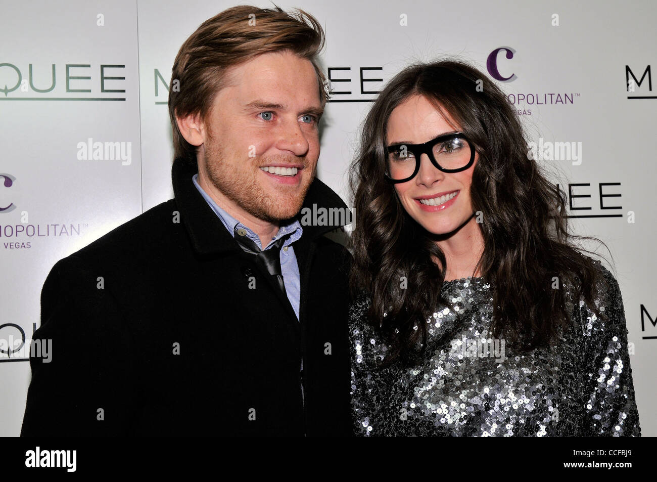 Dec 30, 2010 - Las Vegas, Nevada, U.S. - ANDREW PRUETT and ABIGAIL SPENCER arrive at the grand opening of the Marquee nightclub at The Cosmopolitan of Las Vegas on December 30, 2010 in Las Vegas, Nevada. (Credit Image: © David Becker/ZUMAPRESS.com) Stock Photo