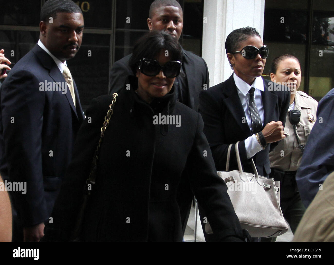 Jan. 5, 2011 - Los Angeles, California, U.S - JANET JACKSON departs during the lunch break at the Criminal Courts Building for the preliminary hearing of Dr. Conrad Murray in the death Michael Jackson. (Credit Image: © Jonathan Alcorn/ZUMAPRESS.com) Stock Photo