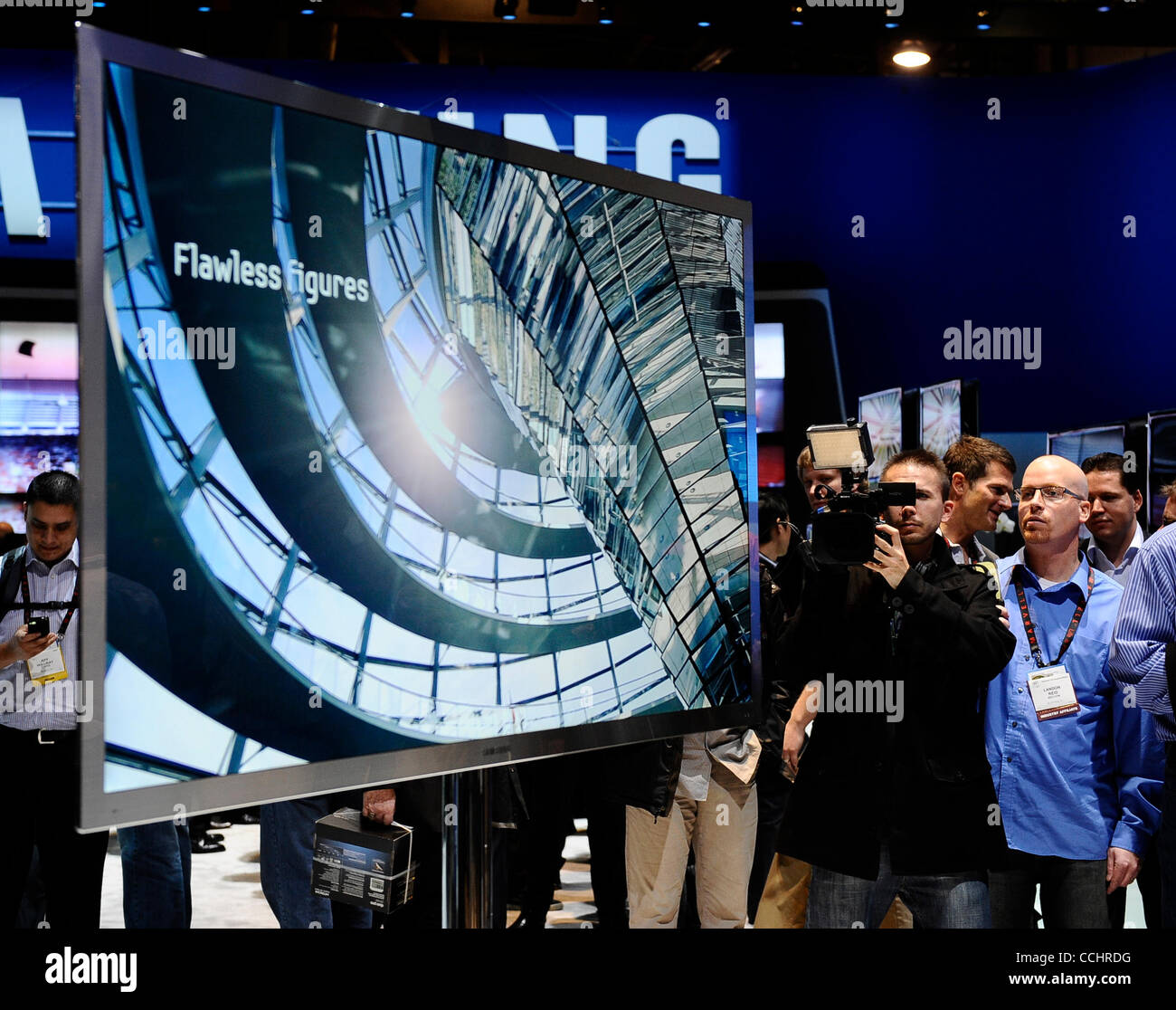 Jan 6,2011- Las Vegas, Nevada- USA. Samsung shows their world's largest ...