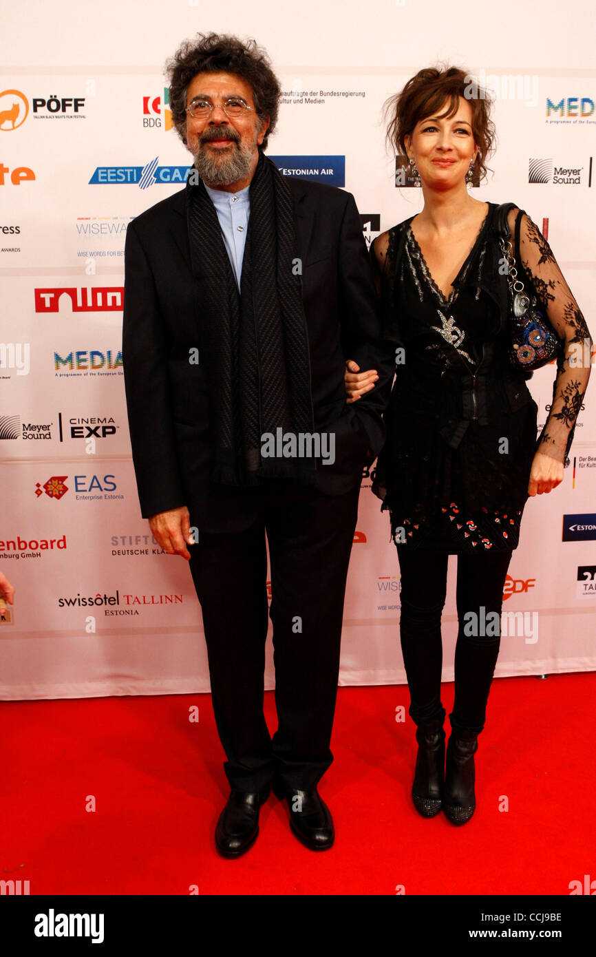 Dec. 4, 2010 - Tallin, Estonia - GABRIEL YARED with his wife poses for the media as they arrives at 23rd European Film Awards (Credit Image: © Aristidis Vafeiadakis/ZUMAPRESS.com) Stock Photo