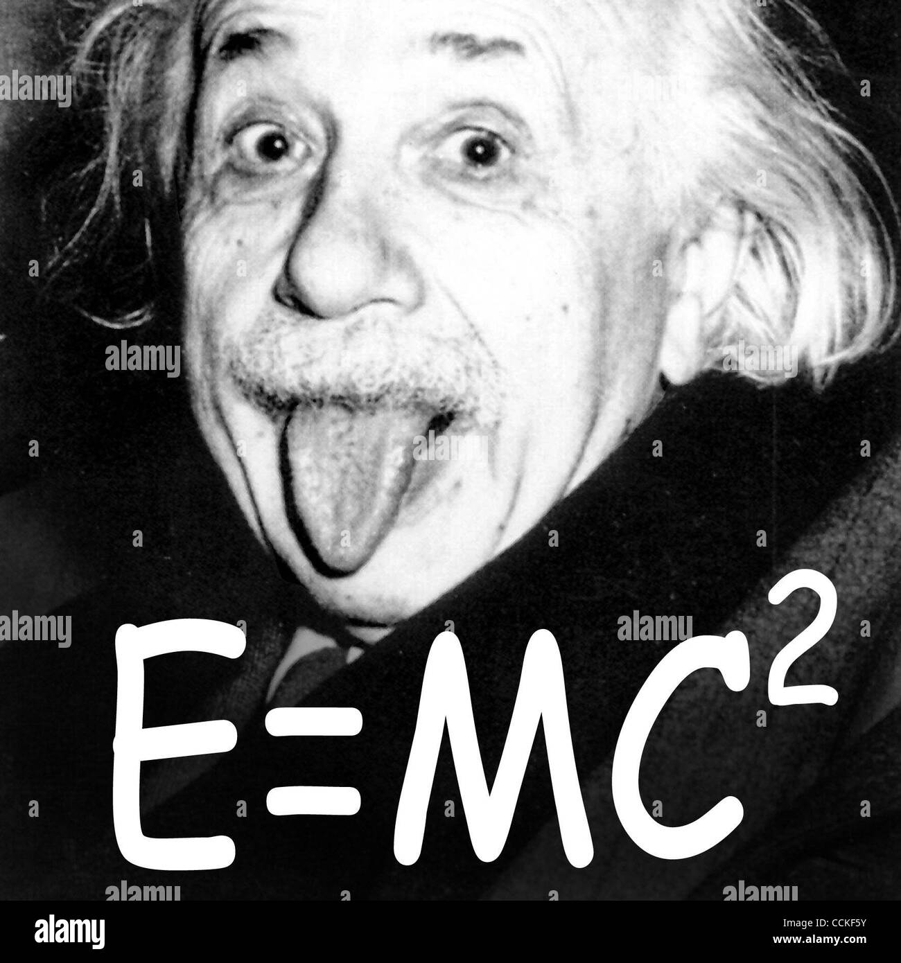 Mar 14, 1951; Princeton, New Jersey, USA; ALBERT EINSTEIN showing his tongue to the photographers on his 72nd birthday. A Jewish, German-born theoretical physicist EINSTEIN who's widely regarded as the most important scientist of the 20th century and one of the greatest physicists of all time, produ Stock Photo