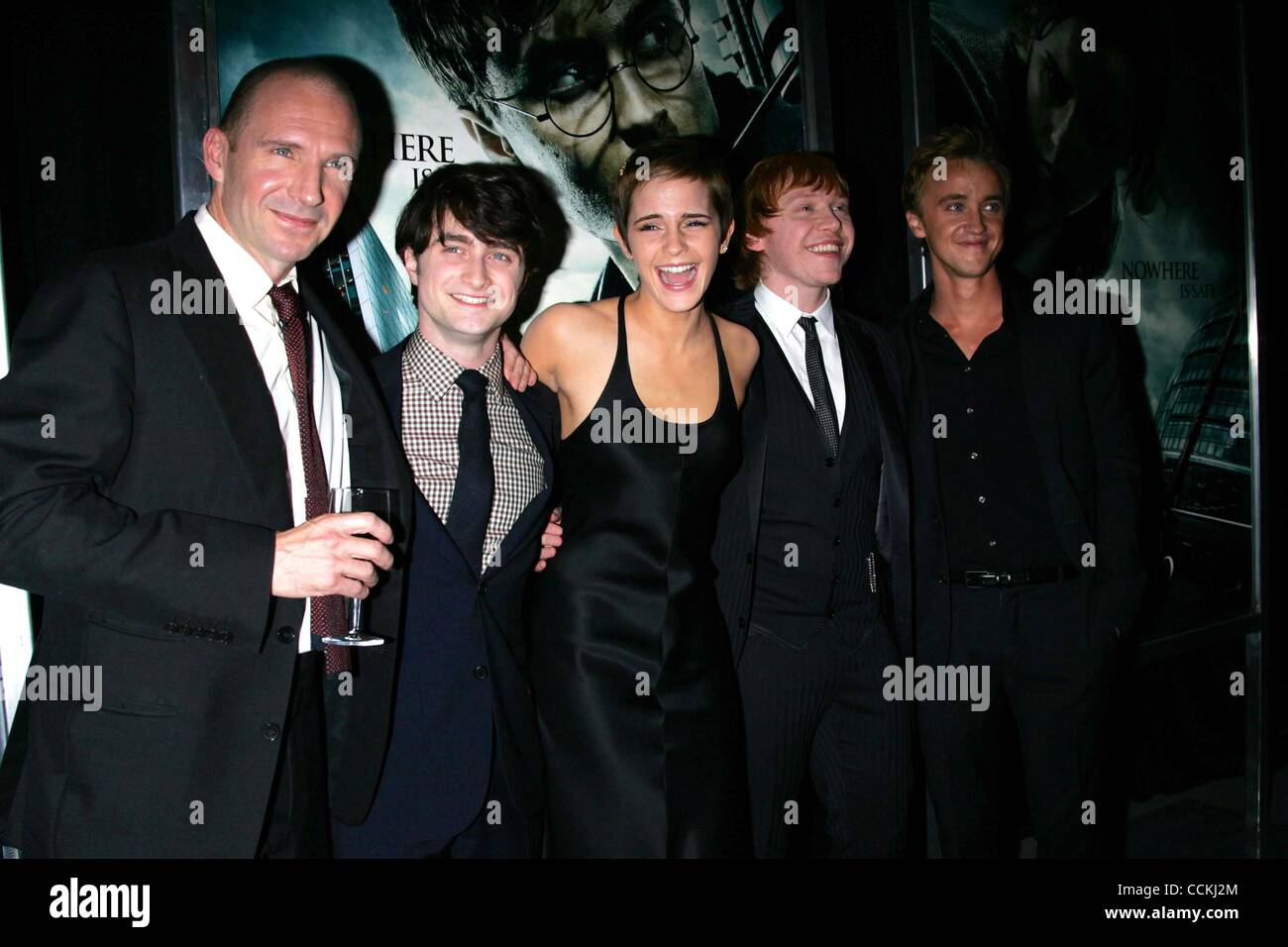 Nov. 15, 2010 - New York, New York, U.S. - RALPH FIENNES DANIEL RADCLIFFE, EMMA WATSON, RUPERT GRINT AND TOM FELTON arrive for the premiere of ''Harry Potter and the Deathly Hallows Part I'' at Alice Tully Hall at Lincoln Center in New York on November 15, 2010... K66806SN(Credit Image: © Sharon Nee Stock Photo