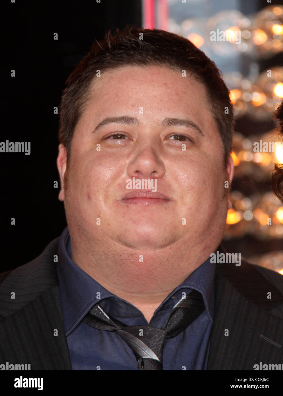 CHAZ BONO arrives for the premiere of the film 'Burlesque' at the