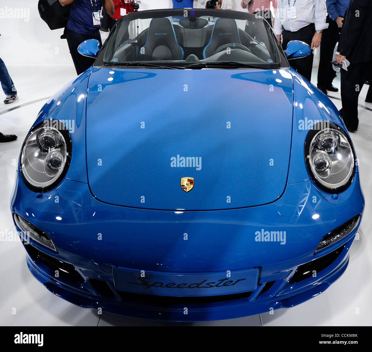 Nov 17, 2010 - Los Angeles, California, USA. Porsche shows their new Speedster car on display during the 2010 LA Auto show in Los Angeles  (Credit Image: © Gene Blevins/ZUMApress.com) Stock Photo
