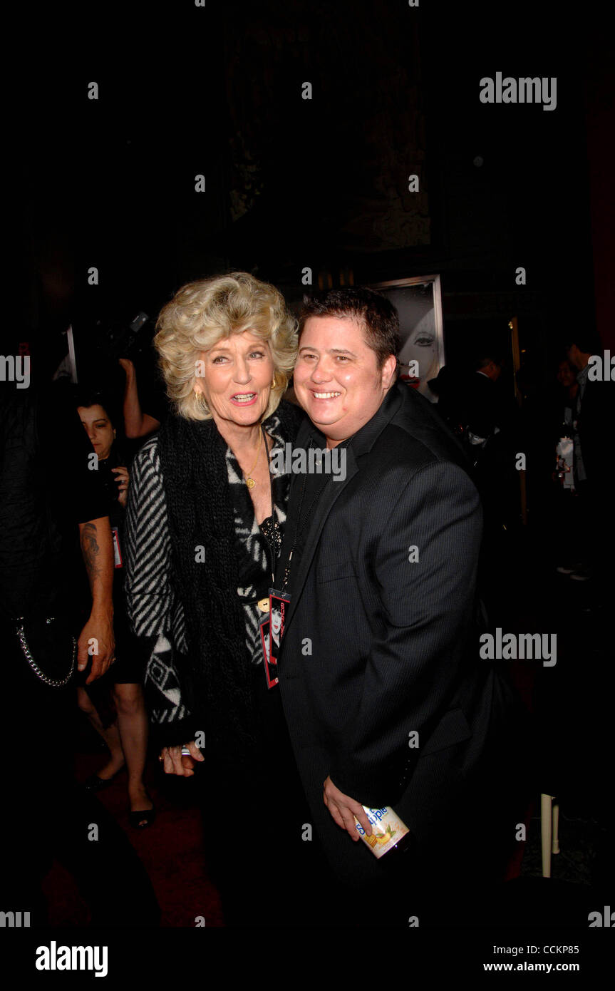 Nov. 18, 2010 - Hollywood, California, U.S. - Georgia Holt and Chaz Bono during a ceremony honoring Cher immortalizing her with Hand and Footprints in cement, in the forecourt of Grauman's Chinese Theatre, on November 18, 2010, in Los Angeles.. 2010.K66833MGE(Credit Image: Â© Michael Germana/Globe P Stock Photo