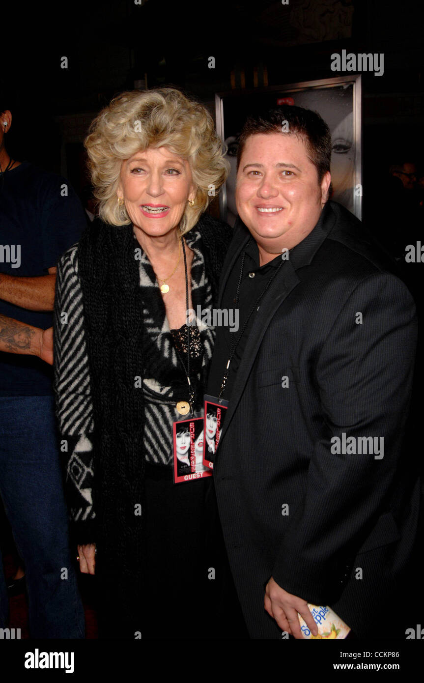 Nov. 18, 2010 - Hollywood, California, U.S. - Georgia Holt and Chaz Bono during a ceremony honoring Cher immortalizing her with Hand and Footprints in cement, in the forecourt of Grauman's Chinese Theatre, on November 18, 2010, in Los Angeles.. 2010.K66833MGE(Credit Image: Â© Michael Germana/Globe P Stock Photo