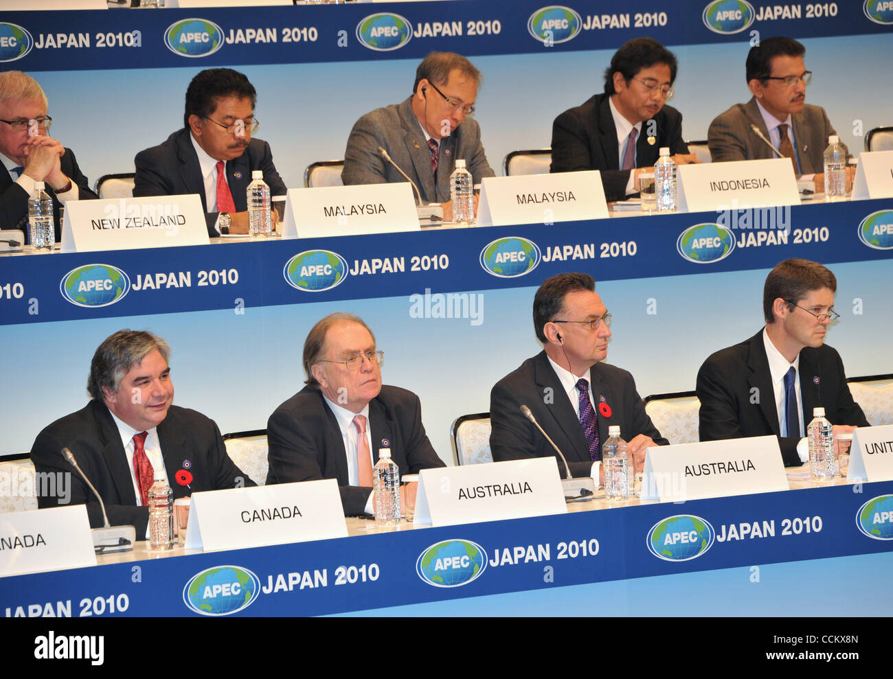 Nov. 11, 2010 Yokohama, Japan Trade and Foreign Ministers attend