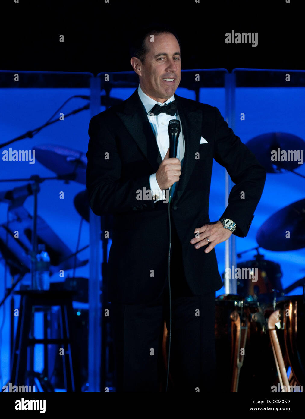 November 13th, 2010, Philadelphia PA, USA-Actress and Comedian, JERRY SEINFELD, performed at black tie gala of the National Museum of Jewish American History opening weekend festivities. The National Museum of Jewish American History is the first and only National Jewish American History Museum in t Stock Photo