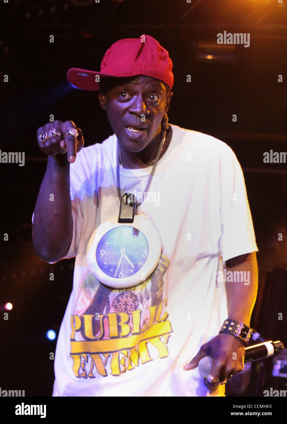 PUBLIC ENEMY American hip-hop group about 1990 Stock Photo