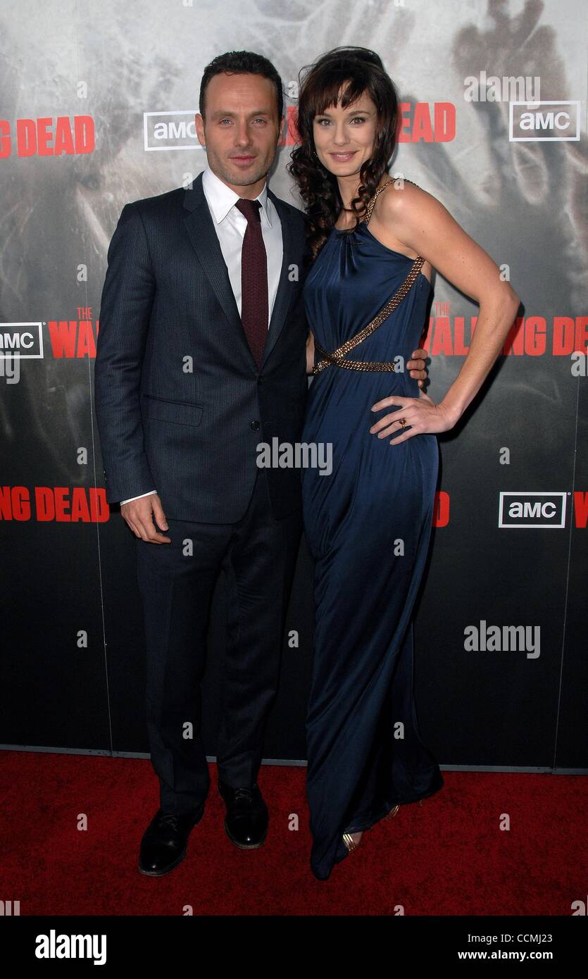 Oct. 26, 2010 - Hollywood, California, U.S. - AMC premiere screening of  ''The Walking Dead'' at Arclight Cinemas Hollywood in Hollywood, CA  10/26/10 2010..ANDREW LINCOLN, SARAH WAYNE CALLIES..k66635sk.(Credit Image:  Â© Scott Kirkland/Globe